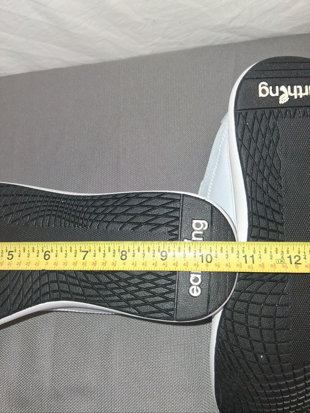 GroundingWell Earthing White Sneaker with Black Logo Accent - Picture 4 of 16